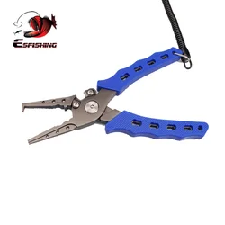 ESFISHING-Alicates multifuncionales para pesca, herramientas de pesca, gancho de recorte, pinzas de seguridad para acampar, removedor de labios
