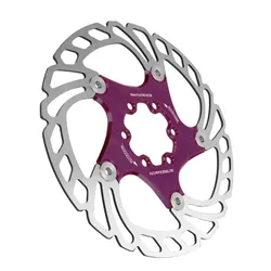 Rotor de Freno de Disco Flotante para Bicicleta de 160 mm, 6 Tornillos, Aleación de Aluminio + Acero Inoxidable, Pastillas de Freno de Disco de Alta Resistencia