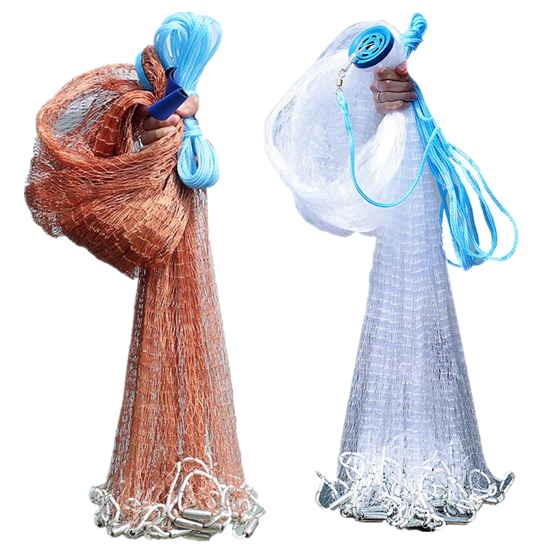 Finefish-red de pesca fácil de lanzar a mano, malla pequeña de 1,2-3,6 M, para deportes acuáticos, caza y pesca - imagen 2