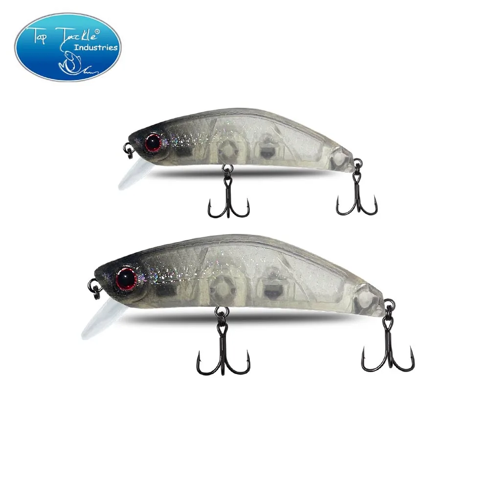 Señuelos de Pesca luminosos con ojos 3D, cebo duro Artificial, Crankbait, Pesca nocturna, 45mm/55mm, 1 unidad - imagen 4
