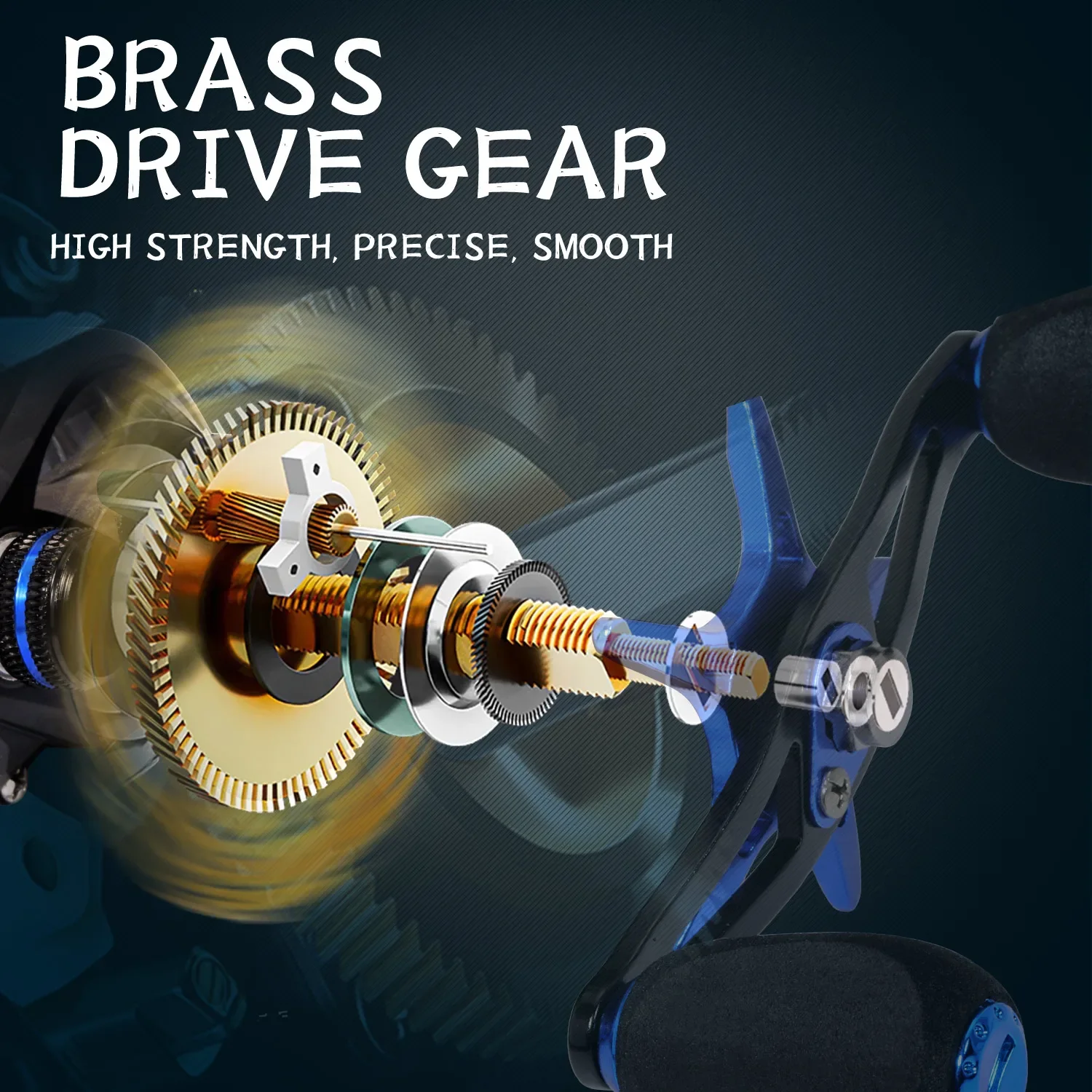 Carretes de Pesca Sougayilang 8,1: 1 relación de engranaje de alta velocidad 9 + 1BB carrete de Baitcasting con sistema de frenado magnético arrastre máximo 9,5Kg Pesca - imagen 5