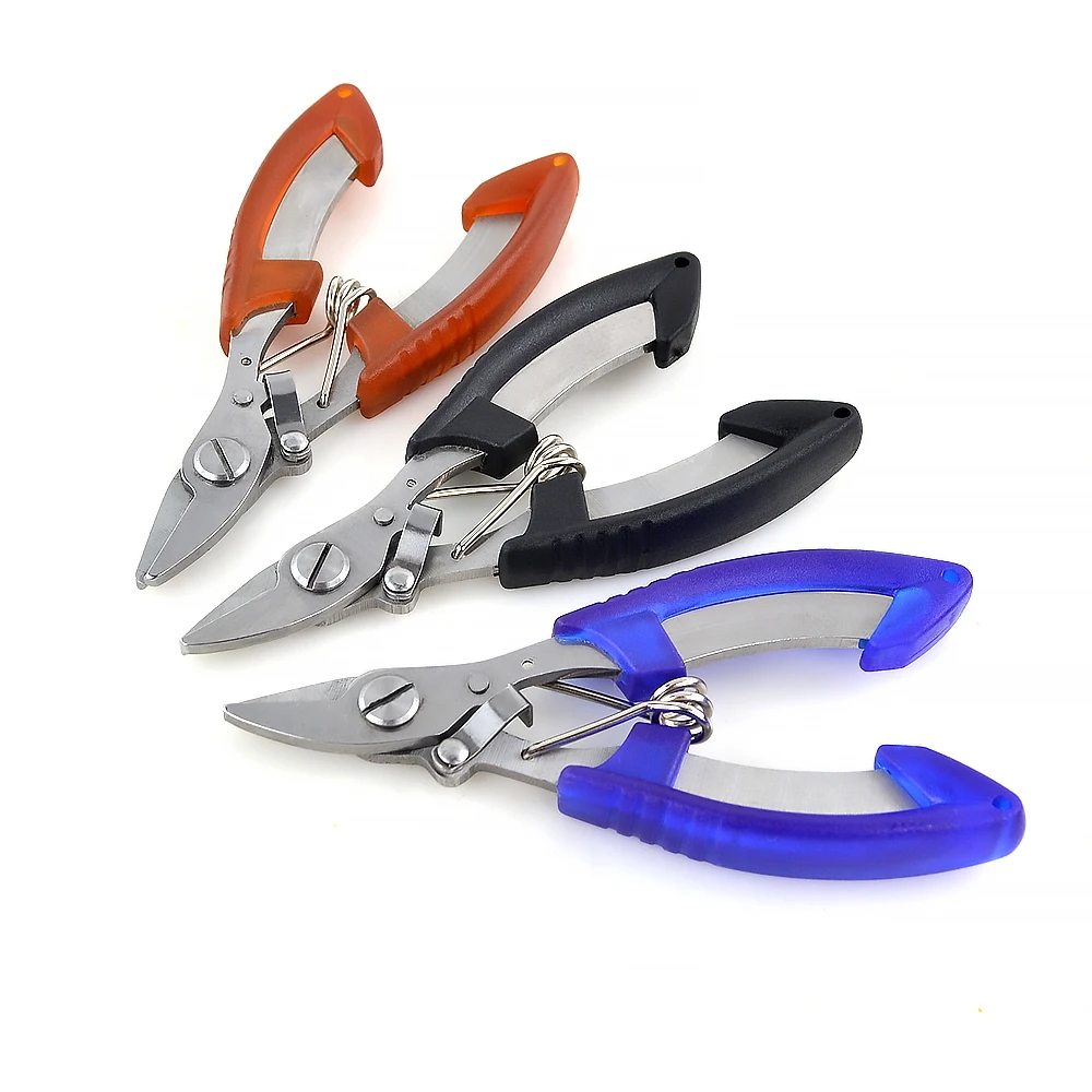 Hirisi-tijera de pesca fuerte de acero inoxidable y herramienta de nudo libre con bolsa, alicates de pesca de 3 colores, herramienta de aparejos - imagen 5