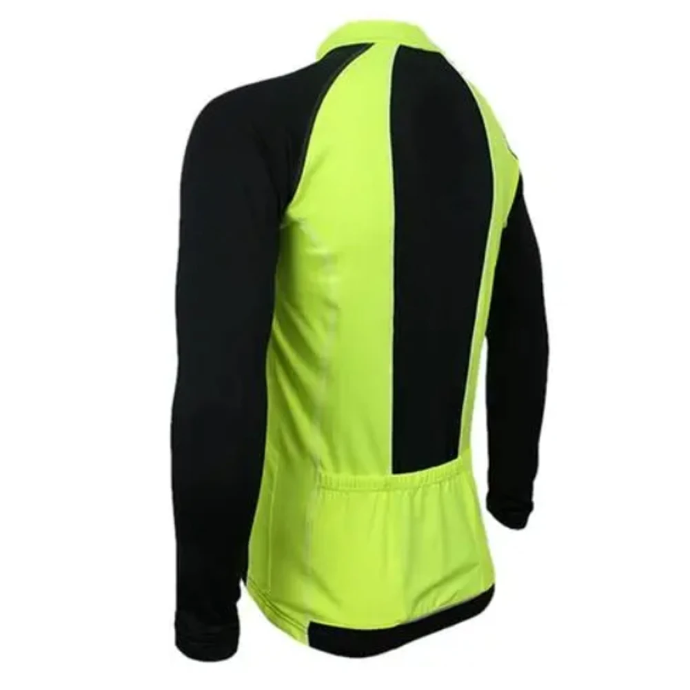 Jersey ciclismo manga larga hombre cremallera térmica primavera - imagen 3