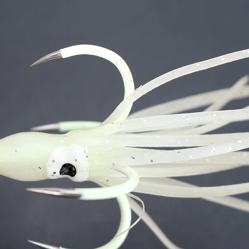 5 uds nueva plantilla Wobbler de pesca cebo suave calamar luminoso anzuelo de púas 6cm pececillo Artificial Crankbait accesorios de pesca señuelos - imagen 2