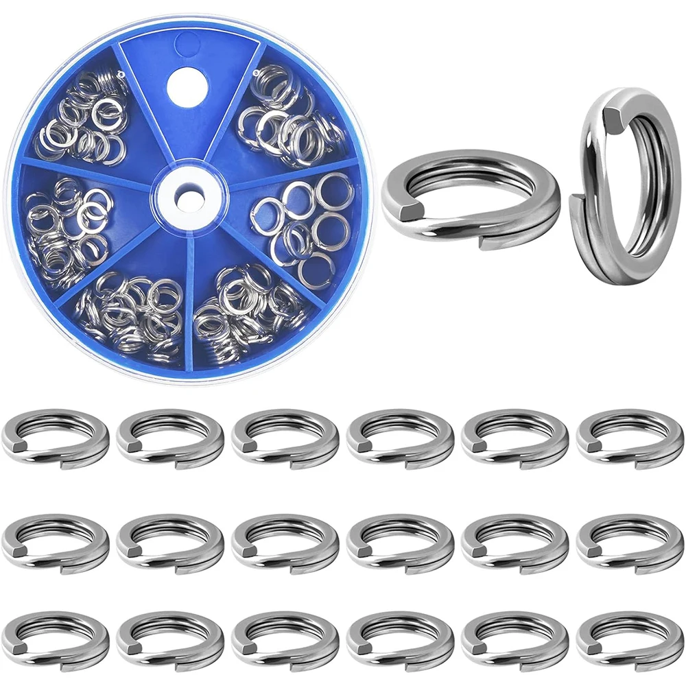 Anillos divididos de pesca en acero inoxidable – Agua dulce y salada - imagen 3