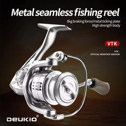 DEUKIO carrete de pesca 5.2:1 8kg arrastre agua dulce y salada