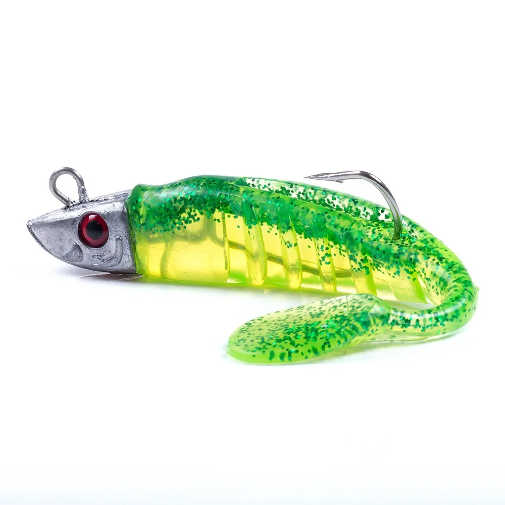 Cabezas de plomo jig para agua salada – Swimbait silicone minnow - imagen 5