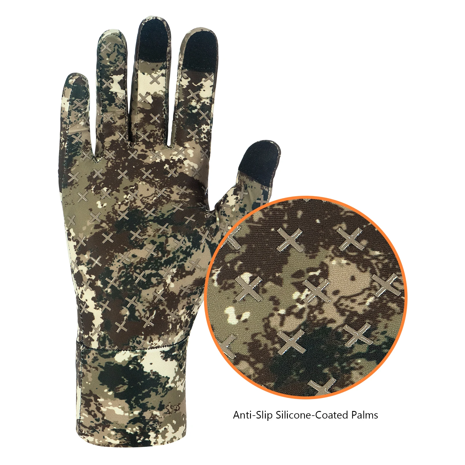 Guantes de caza ligeros UPF 50 + camuflaje para hombre, HG05 - imagen 5