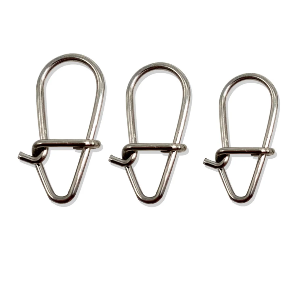 Conector de Pesca de 1000 uds, broches de acero inoxidable, gancho de pescado, enlace, broches de presión, productos de Pesca