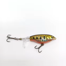 DUODUOYU-señuelo de pesca Topwater, 1 Uds., 6g/12g, Whopper Popper, cebo Artificial, Plopper duro, cola giratoria suave, aparejos de pesca