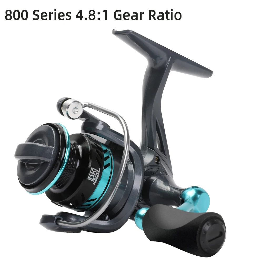 Serie DK, relación de engranaje 4,8:1/5, 2:1, arrastre máximo de 22 libras, carrete de Metal CNC, carrete de pesca giratorio, para agua dulce y salada - imagen 3