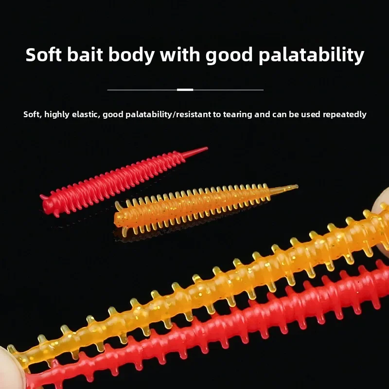 SWOLFY 50 Uds nuevos cebos blandos de silicona 0,5g/45mm Wobbler Bass Pike Swimbait Artificial Jigging señuelos blandos aparejos de pesca - imagen 4
