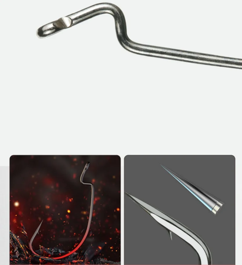 Anzuelo de gusano de pesca 2X, anzuelos de cebo de señuelo suave de vientre ancho fuerte, anzuelos de aleación de acero al carbono con revestimiento súper suave, lote de 20 piezas en oferta - imagen 4