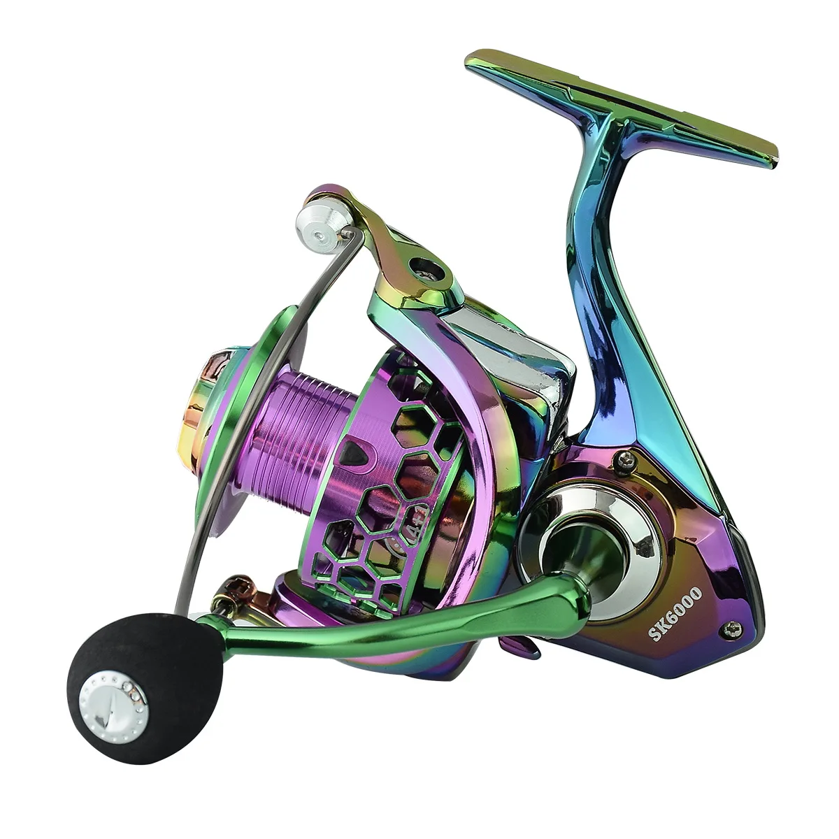 JOF-carrete giratorio de Metal para Pesca, rueda de arrastre máximo de 8-15KG, rodamiento de acero inoxidable para agua salada, mar, carpa, 5,0: 1, 4,7: 1 - imagen 3