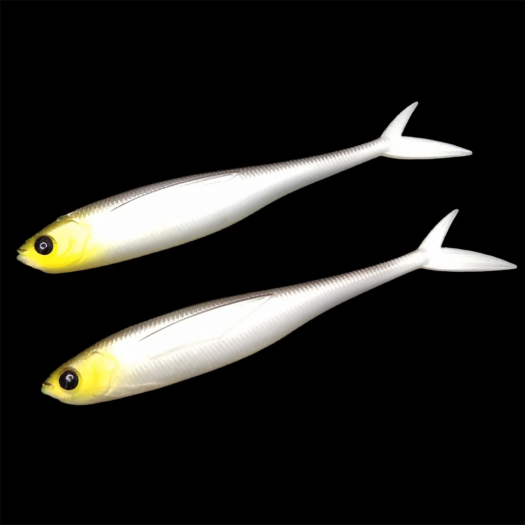 Swolfy, 2 uds., cebo flotante TPR suave, cebo para peces moscas, cebo para curricán, 11g, barco de pulpo, pesca en el mar, cebo suave Artificial de goma