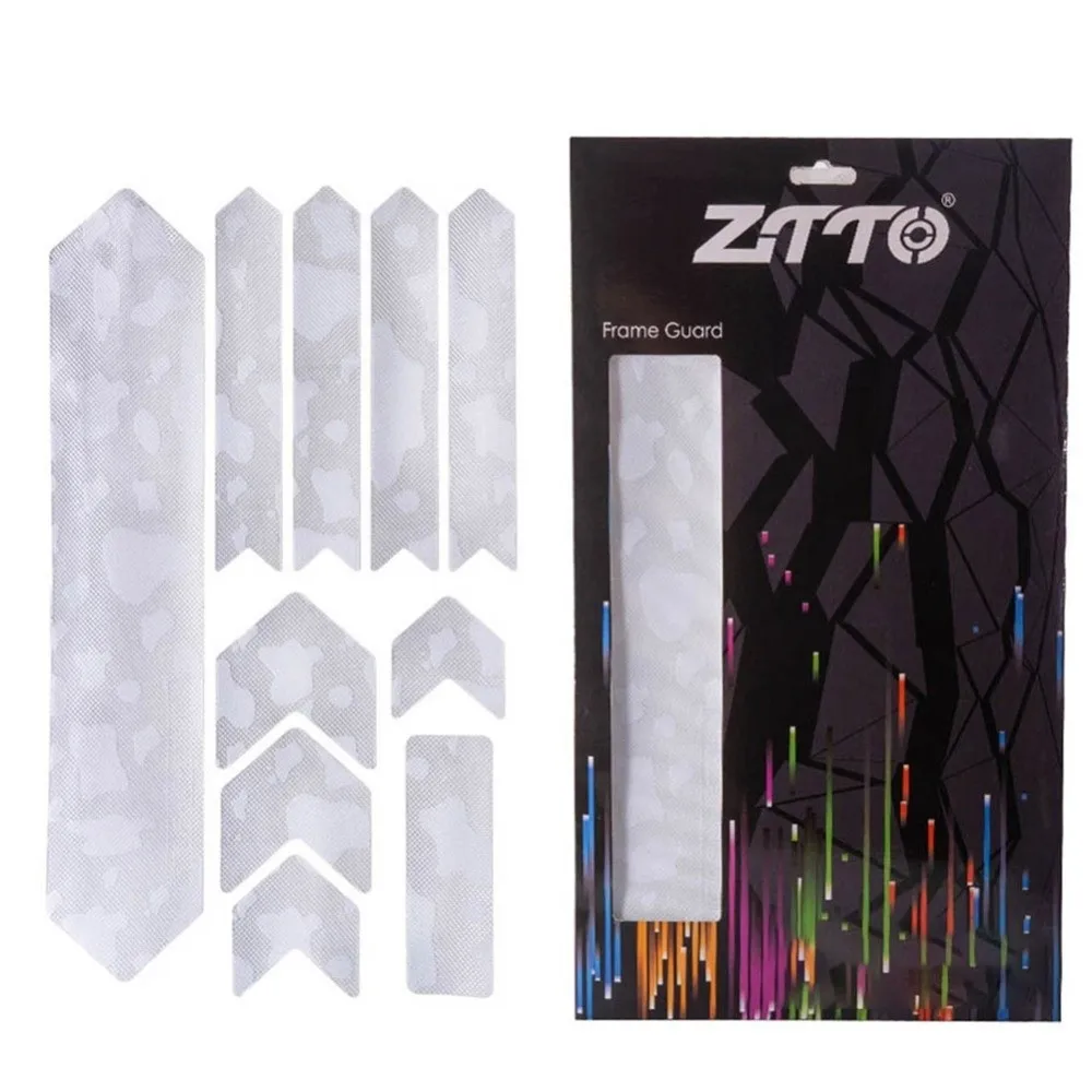 1 Juego de Protector de cuadro de bicicleta de ajuste Universal, panal, 3 estilos disponibles, cinta protectora de cuadro de bicicleta de PVC - imagen 5