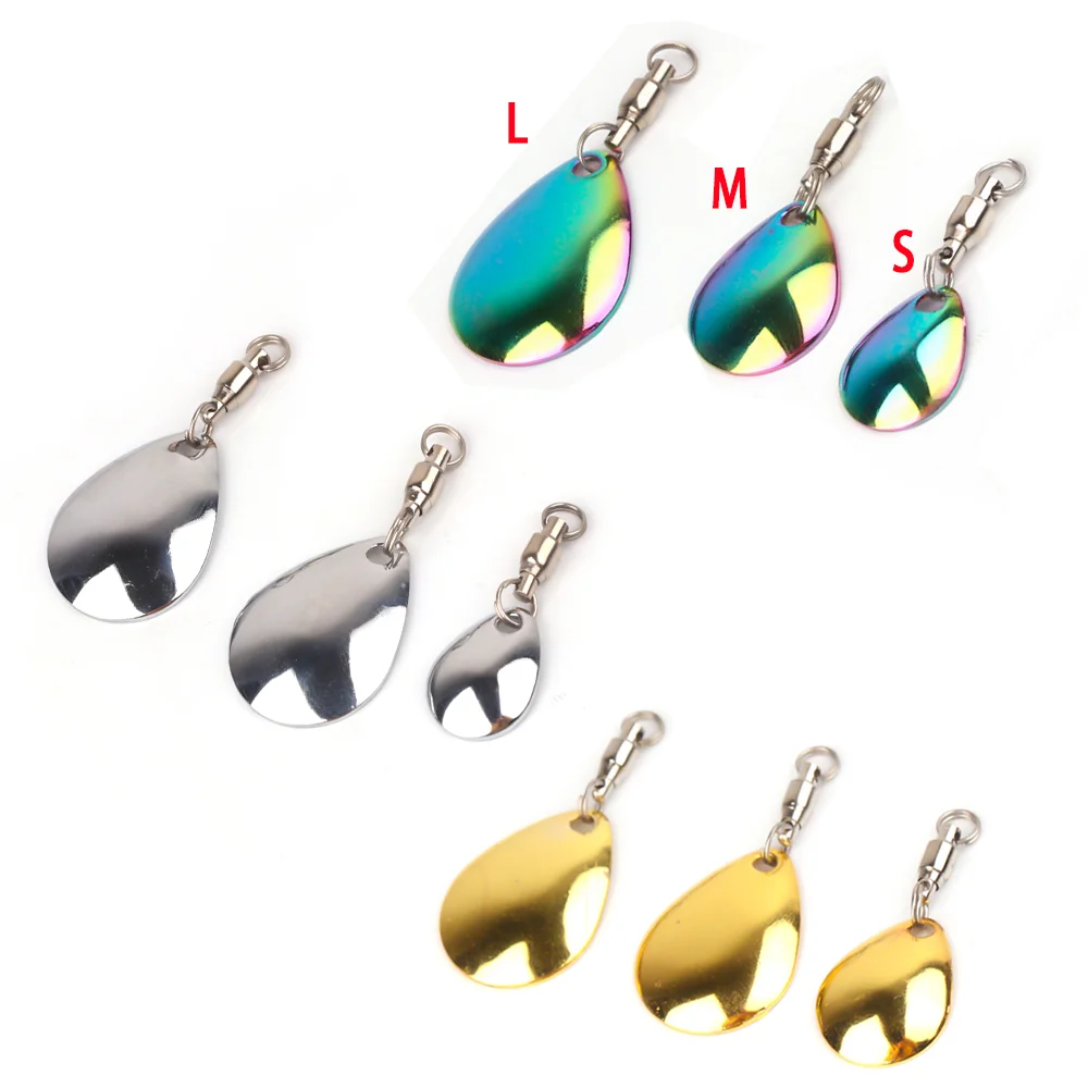 Cuchillas giratorias Wifreo, cuchara ruidosa reflectante, Spinner de sauce para pesca, cucharas de Metal, accesorios de Señuelos de Pesca para plantillas VIB Minnow - imagen 5