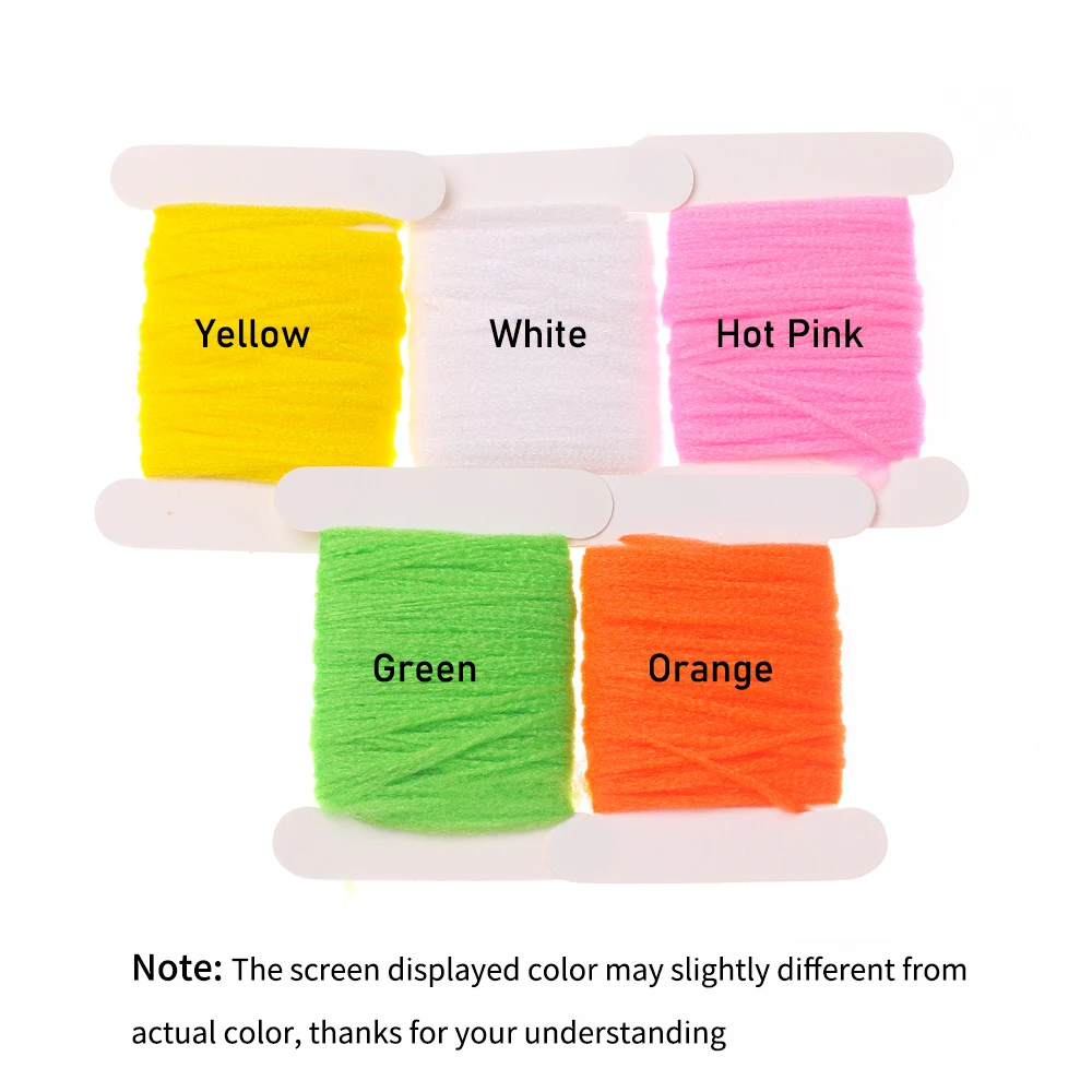 WIFREO-tarjeta de 5m Para poste de ala, Material de hilo sintético Para pesca con mosca seca, señuelo de trucha, paracaídas de Ninfa Emerger - imagen 3