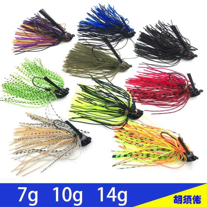 Señuelo de pesca sin weedless, cebo giratorio, wobbler chatterbait para lubina, Lucio, pez walleye, 7G, 10G, 14G - imagen 2