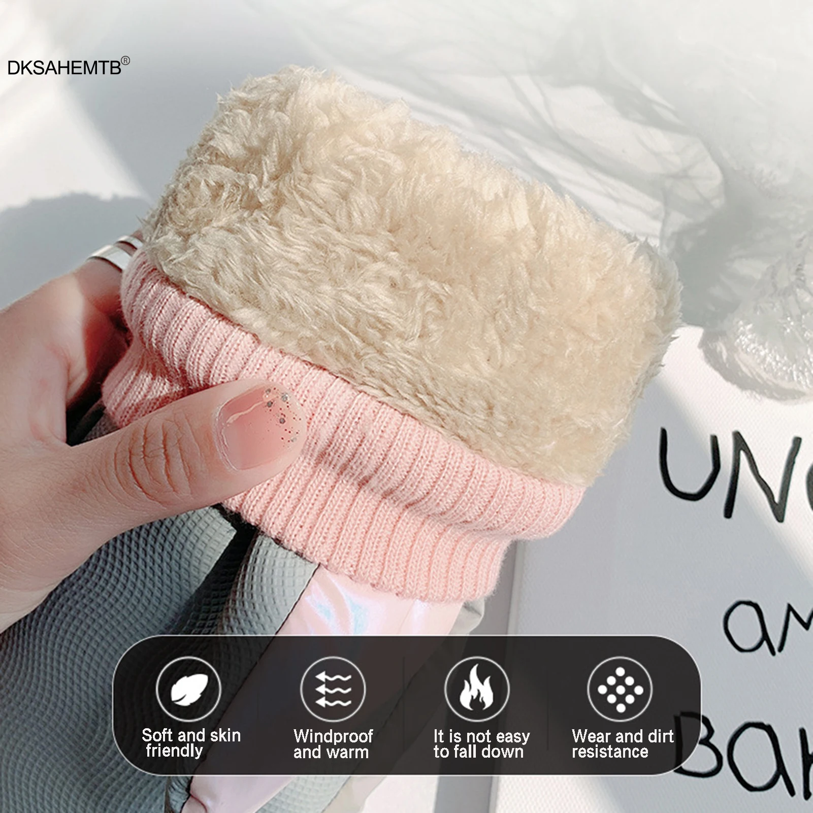 Guantes de esquí impermeables, guantes cálidos a prueba de viento con dedos completos a la moda para hombres y mujeres, guantes para deportes al aire libre para regalos de navidad 2024 - imagen 2