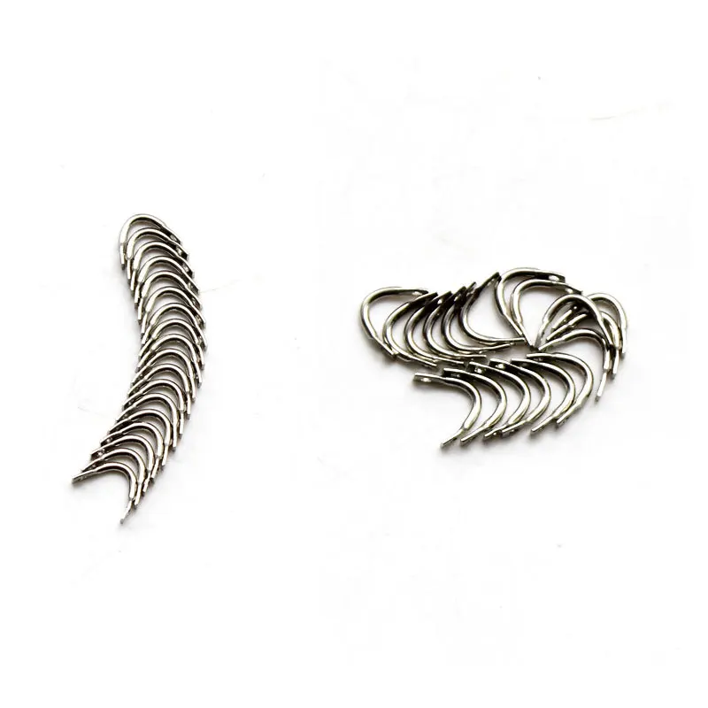 Ganchos de Pesca giratorios con forma de U, accesorios de Pesca de carpa, 6mm x 5mm, lote de 100 unidades - imagen 4