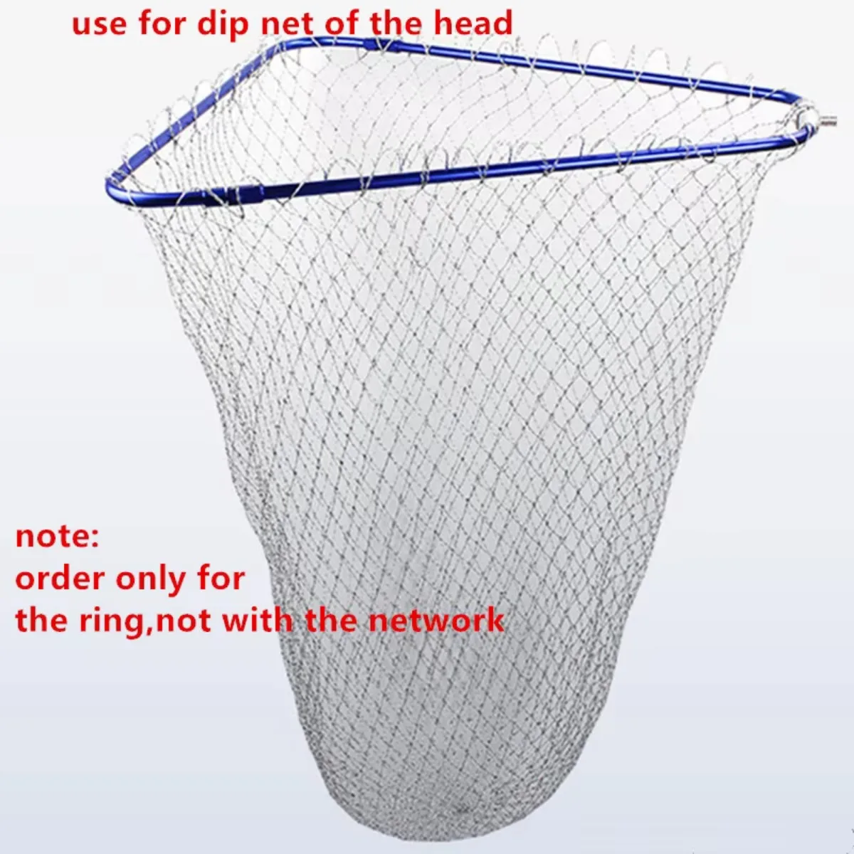 Red de aterrizaje de aleación de aluminio para reemplazar el marco de espesor, alambre triangular, accesorios de red de inmersión plegable, herramienta de pesca de diámetro 40cm-50cm - imagen 5
