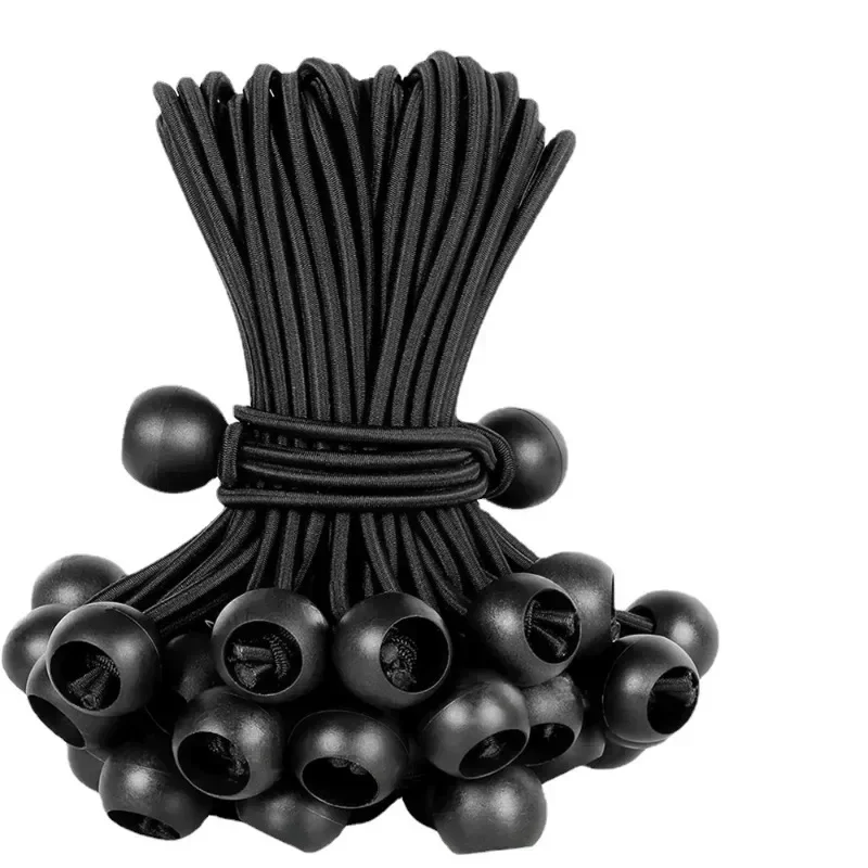 10 Uds. Lonas de bola elástica, lona, mástil de bandera, lazos, extremos de cordón, cuerda elástica, encaje, poste de barco fijo, accesorios para tienda de campaña - imagen 5