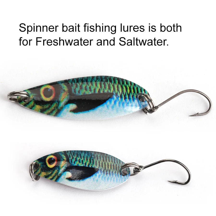 FTK Pesca Stream cebo trucha cuchara cebo MIU 2,5g 3,5g 5,5g Spinner cobre Metal cuchara de Pesca señuelo para trucha perca Lucio salmón - imagen 4