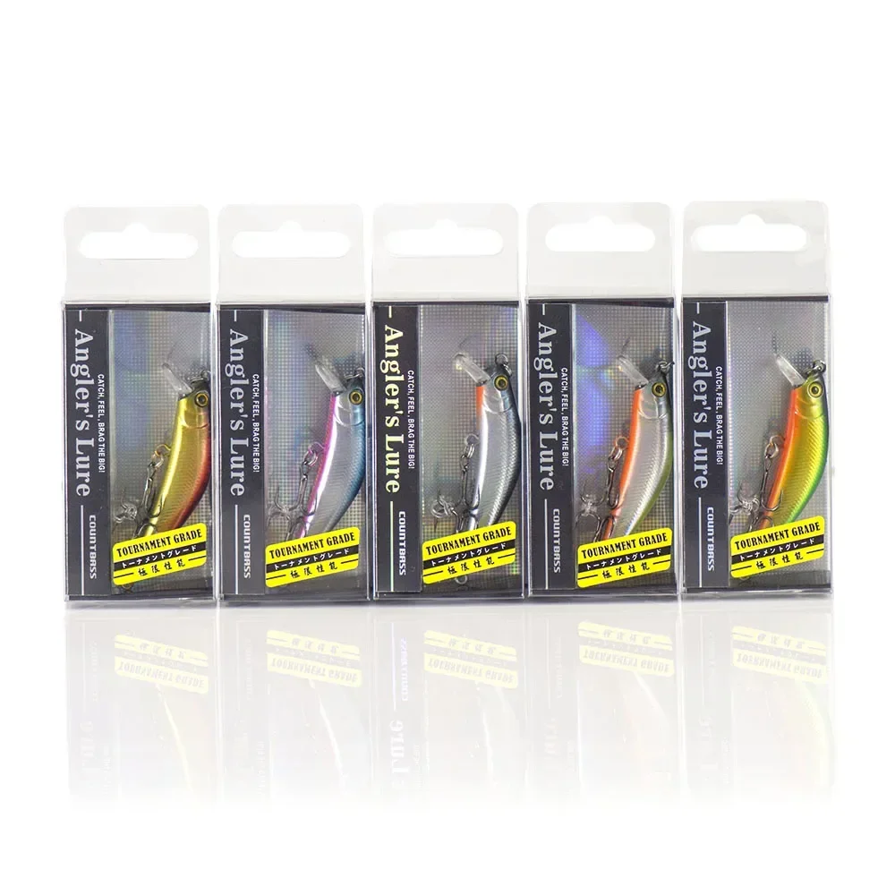 Countbass 57mm 4,8g Señuelos de pesca Minnow cebos duros tipo de pez de agua dulce tipo hundimiento