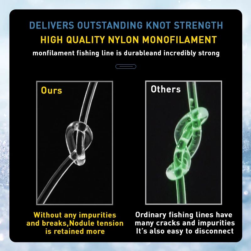 Línea de nailon cristal Zukibo de 3000M, línea de pesca monofilamento japonesa de alta calidad, línea de nailon súper fuerte, línea de hundimiento rápido, línea de mosca - imagen 4