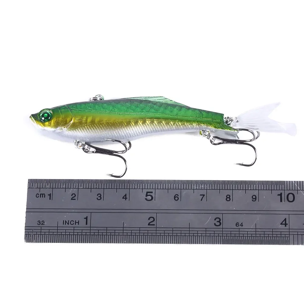 Señuelo VIB hundido de 8cm y 22,5g, sin bola sonajero, Wobbler Artificial, cebo duro sin labios, Crankbait, aparejos de pesca en hielo para invierno - imagen 4