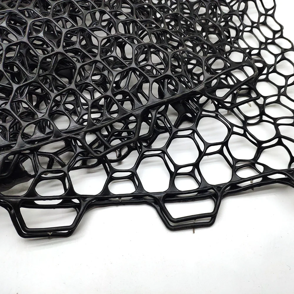 Profundidad de la cabeza de la red de mano: 55/65 cm de diámetro: 48 cm Red de aterrizaje Material de PVC Accesorios de pesca al aire libre Negro Sin anillo - imagen 3