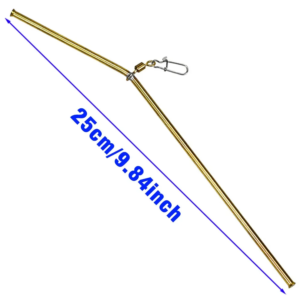 MNFT-soportes de equilibrio de tubo de latón para pesca en el mar, aparejos de pesca de carpa, antienredos de Metal, 25CM, 4 piezas - imagen 3
