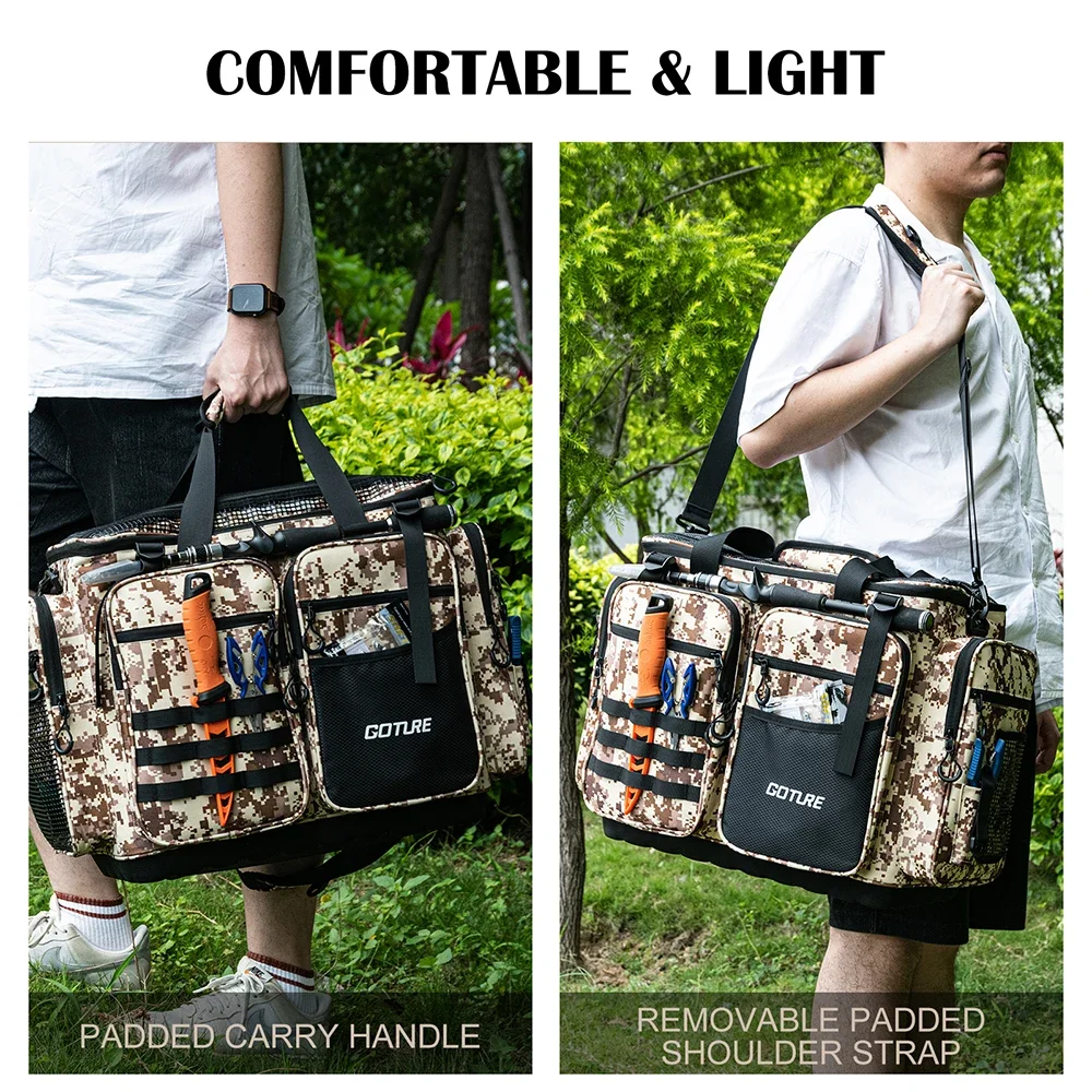 Goture Bolsa de Pesca Oxford 600D - Bolso de Hombro para Aparejos - imagen 5
