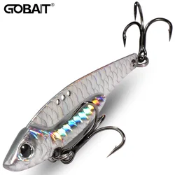 Cuchara giratoria GOBAIT hundimiento – Triple anzuelo para pesca mar