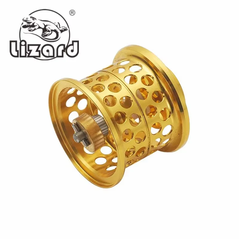 Carrete hueco poco profundo de metal Diy Lizard para carrete de pesca como personalizado - imagen 3
