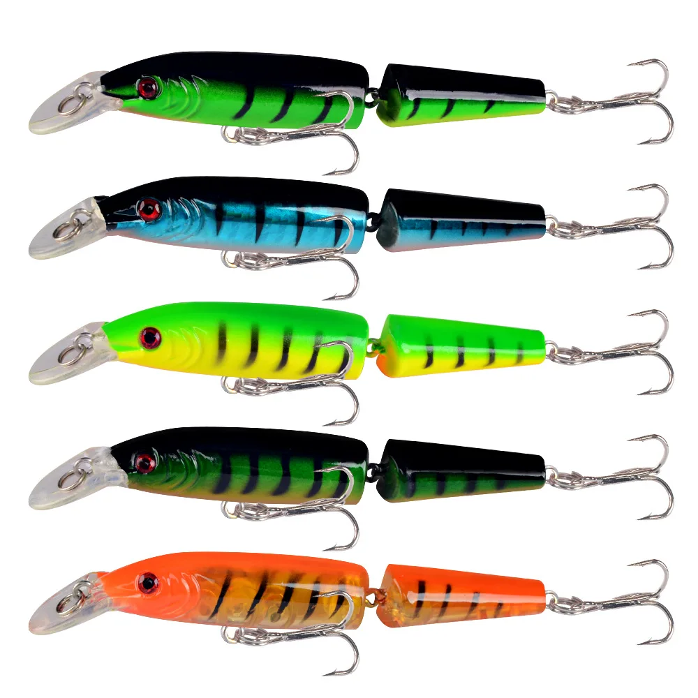 WHYY dos cebos duros de 9g/10,5 cm de largo, placa de lengua oscilante, simulación con anzuelo de púa, cebo Artificial Mino, herramienta de Pesca en el mar - imagen 5