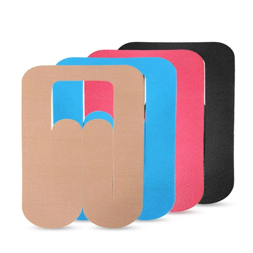 Cinta de kinesiología de algodón, pegatinas de recuperación de precorte meniscal elástico, vendaje de Fitness Irregular de varios colores - imagen 2