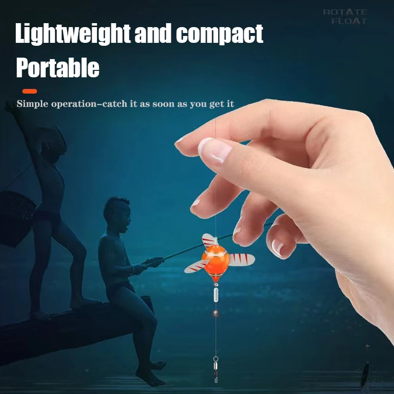 Flotador giratorio de pesca, equipo de hundimiento automático de alta sensibilidad, adecuado para peces pequeños al aire libre, novedad - imagen 4