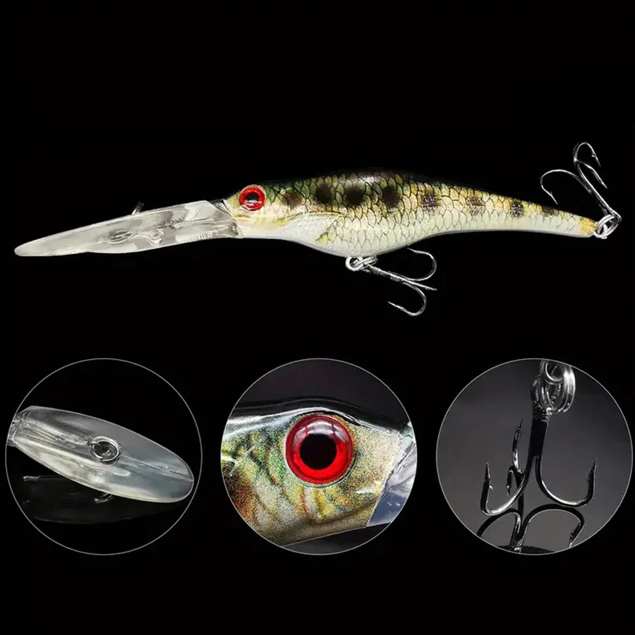 Cebo duro Artificial de 5 piezas para pesca, señuelo de pesca, accesorios de aparejos, Swimbait, Lucio, Jerkbait, pececillo, Crankbait, Wobbler - imagen 5