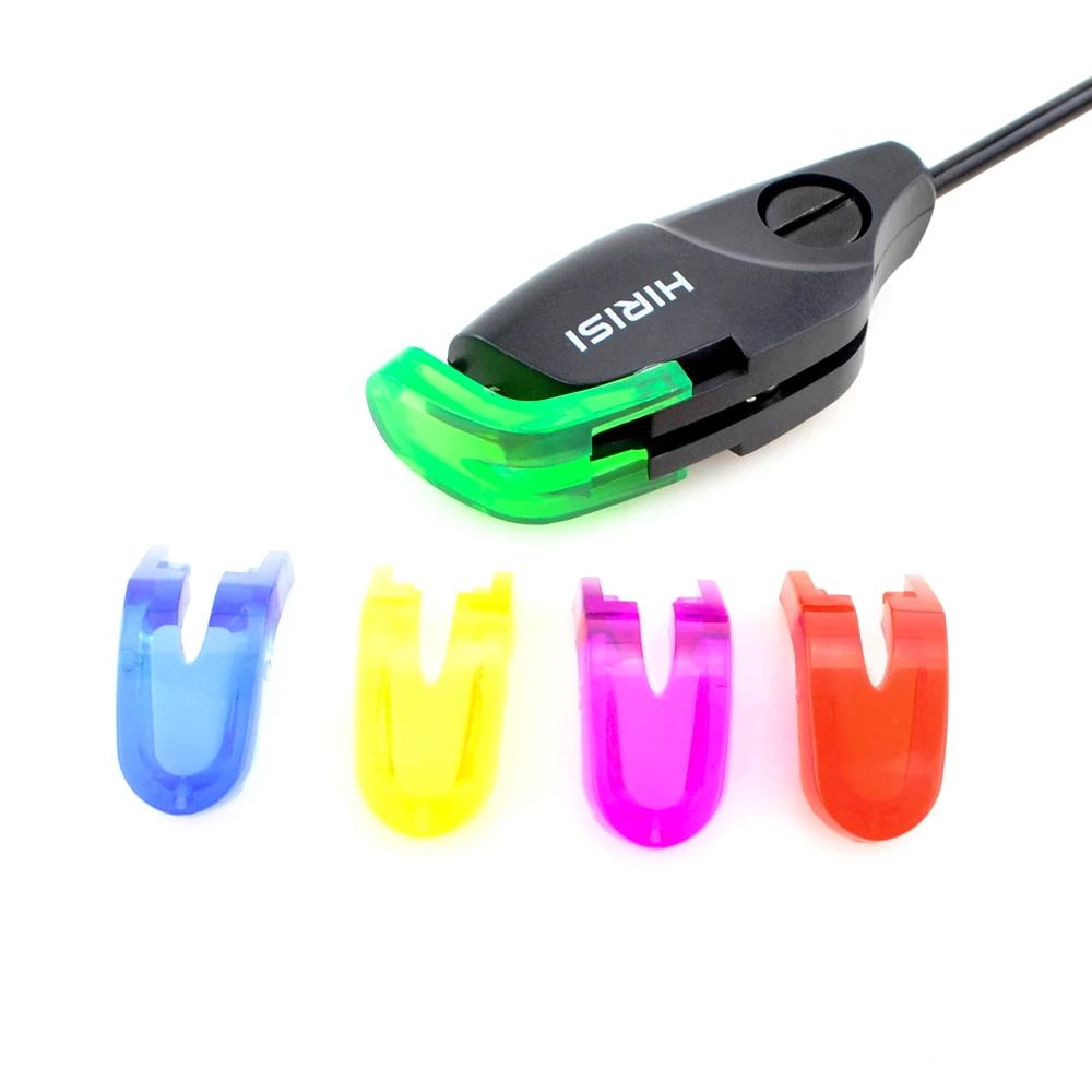 Hirisi B2011S pesca de carpa LED Swingers 4 cabezas de plástico para alarmas de pesca indicador de mordida transparente accesorios de pesca pescadores de carpa - imagen 2