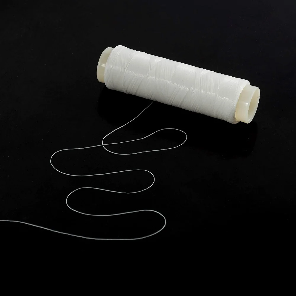 Línea de banda de goma de pesca, línea de pesca elástica, línea de nailon, línea de señuelo de 250 metros, línea atada, accesorios de boca volteada para lubina - imagen 4