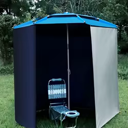 Sombrilla de pesca universal impermeable con cremallera y delantal
