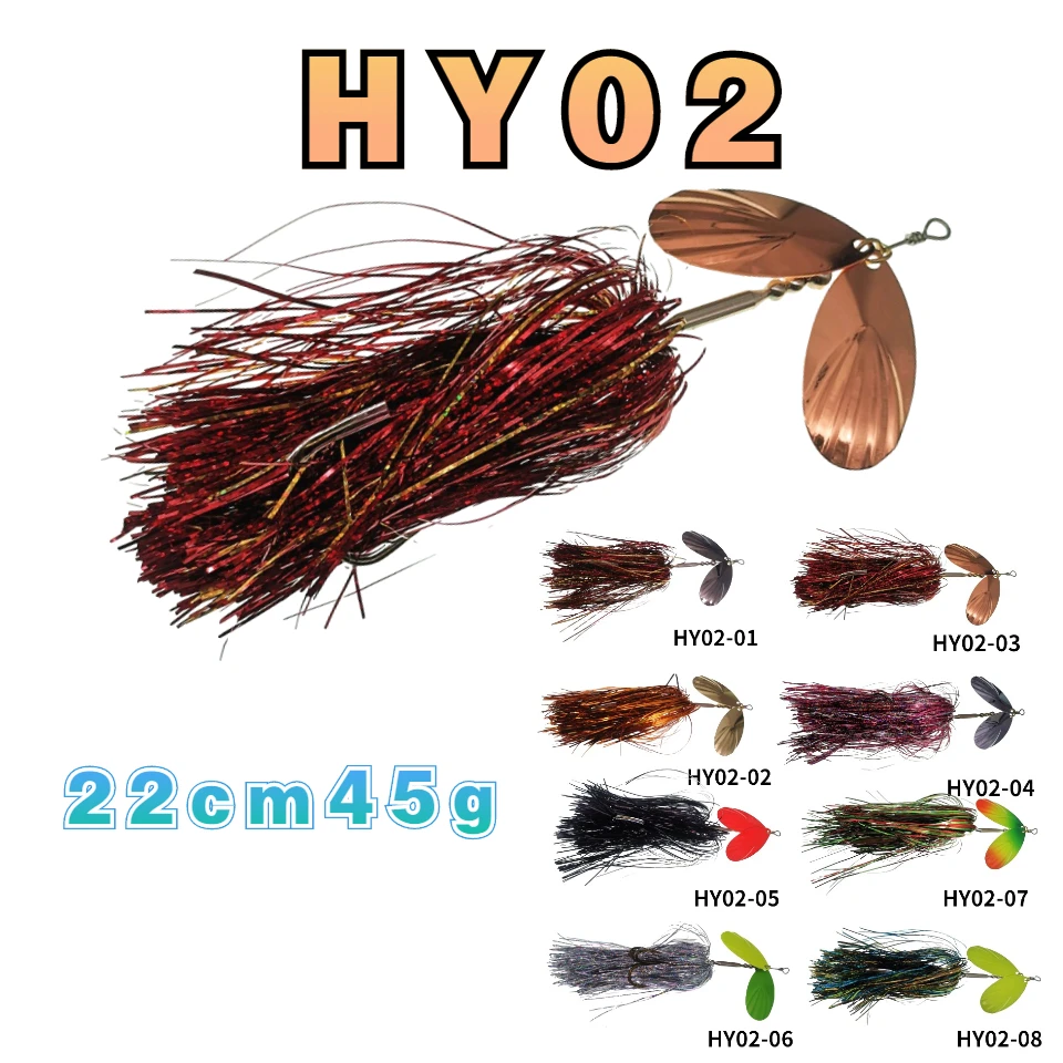 Swolfy-Cebo giratorio Artificial para pesca, cebo de 24cm y 42g, cuchara de Metal Topwater, señuelo para lubina, 4 unidades - imagen 3