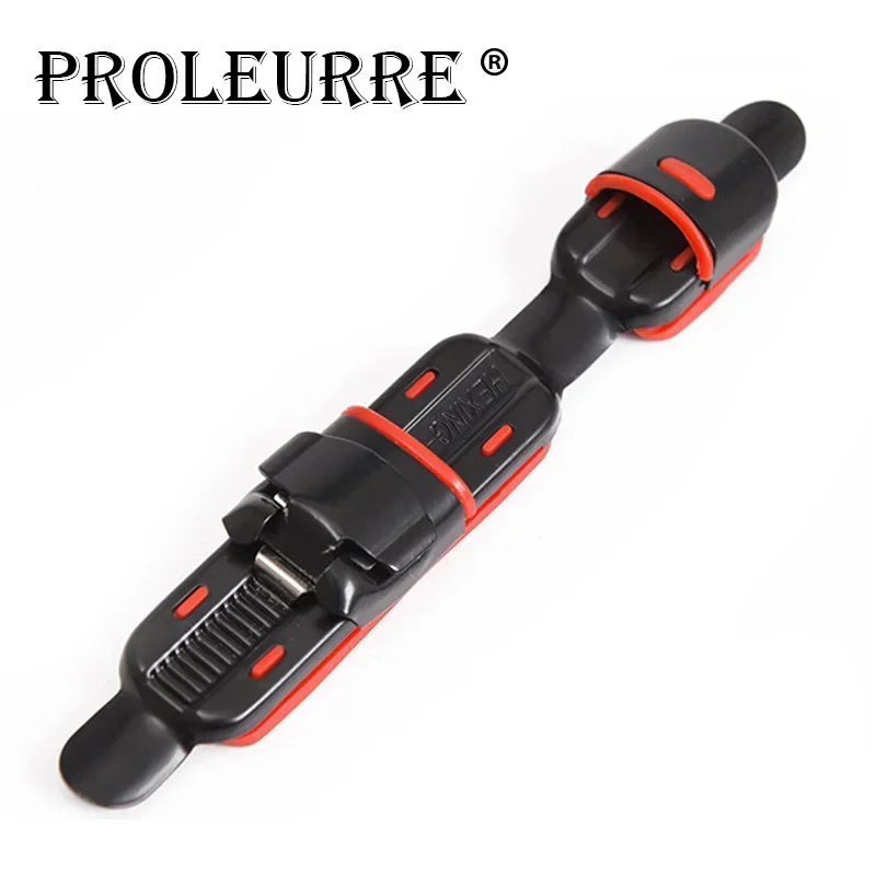 Varillas de Clip para asiento de carrete de Metal rojo, con almohadilla de goma, rueda de pesca, accesorios de herramientas de pesca, 1 ud. - imagen 4