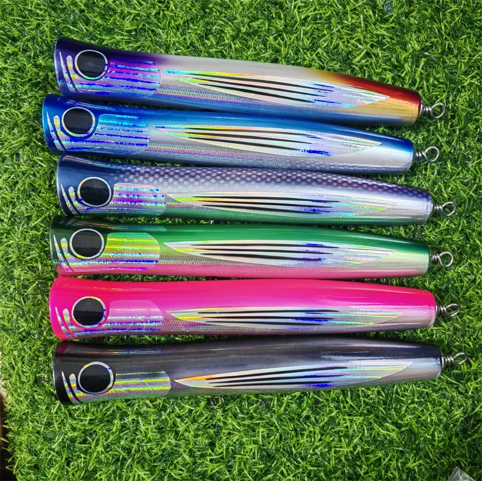 Popper madera 22cm curricán superficie para barco - imagen 2