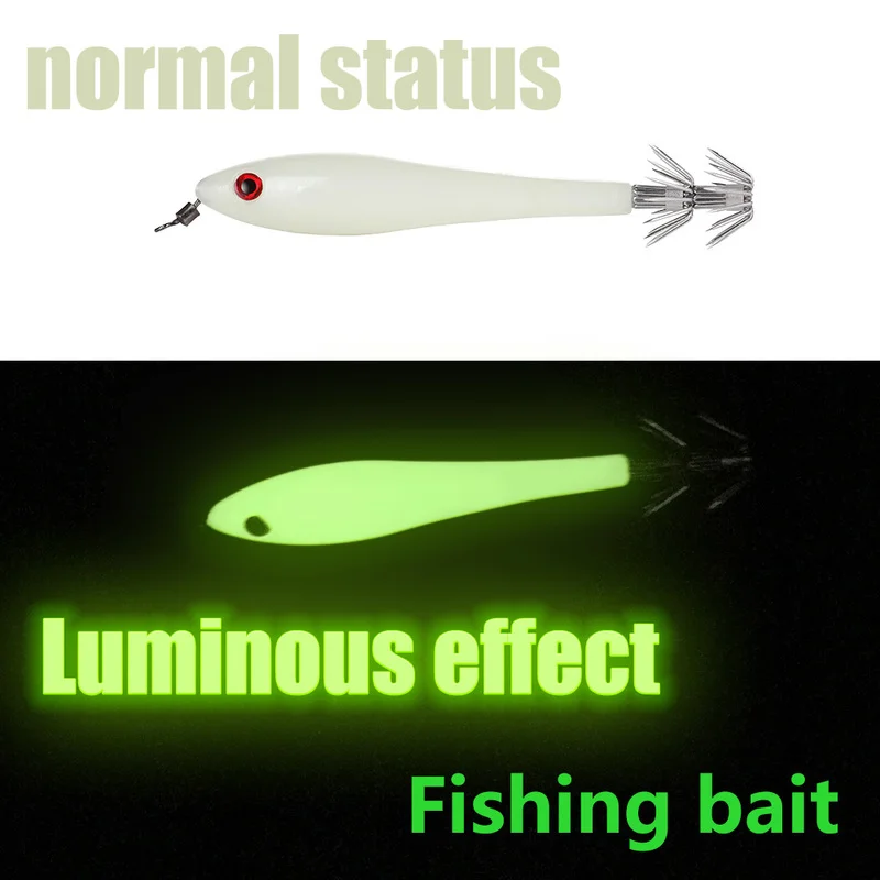 Sougayilang-señuelo de pesca de calamar, 10cm, 6g, 28 anzuelos, Señuelos de Pesca duros fuertes, 5 colores, herramientas de pesca para calamar - imagen 2