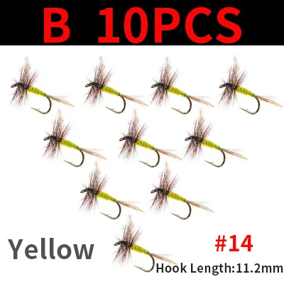 10PCS Yellow B14
