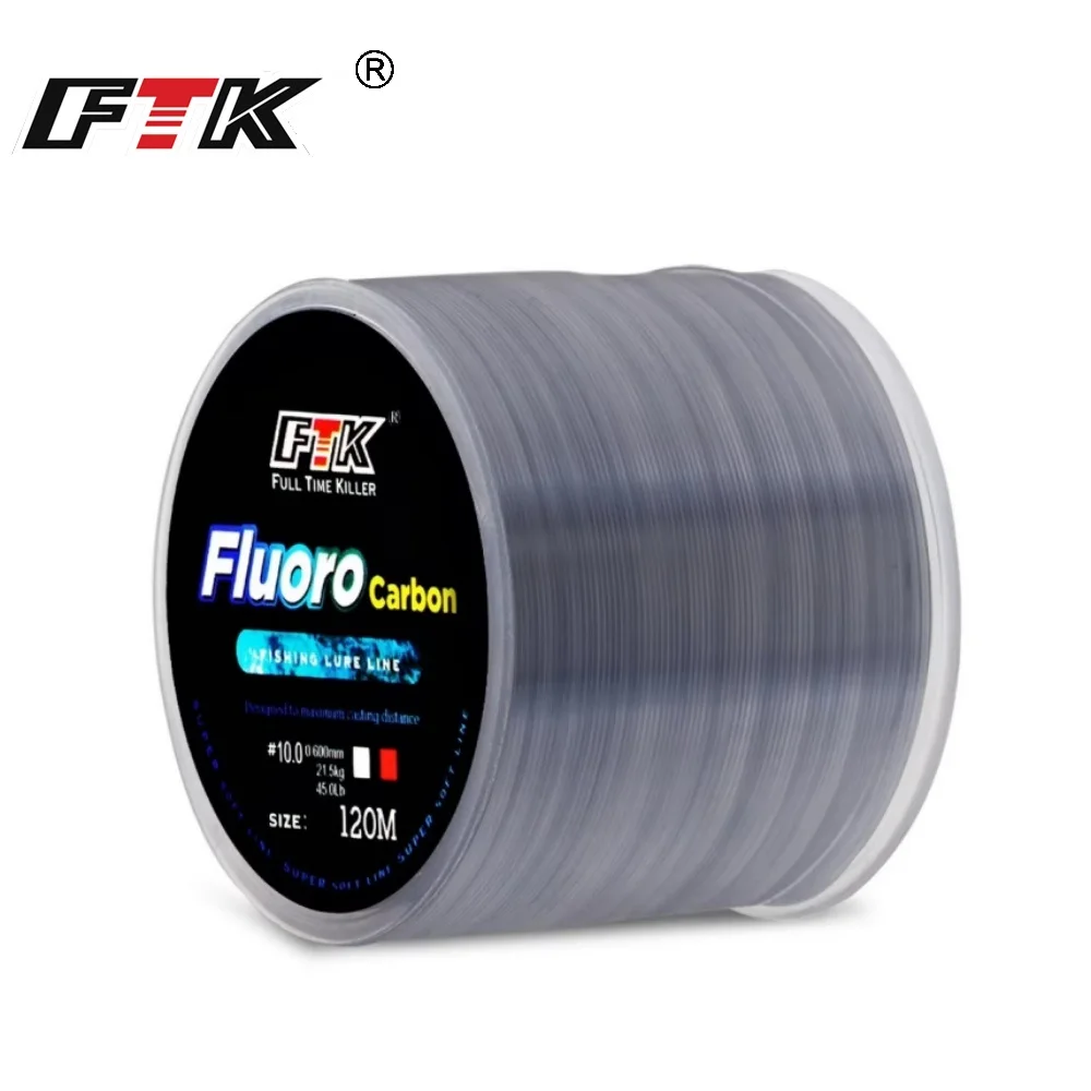 Sedal Fluorocarbono FTK Japón 120M – 0,14mm a 0,50mm