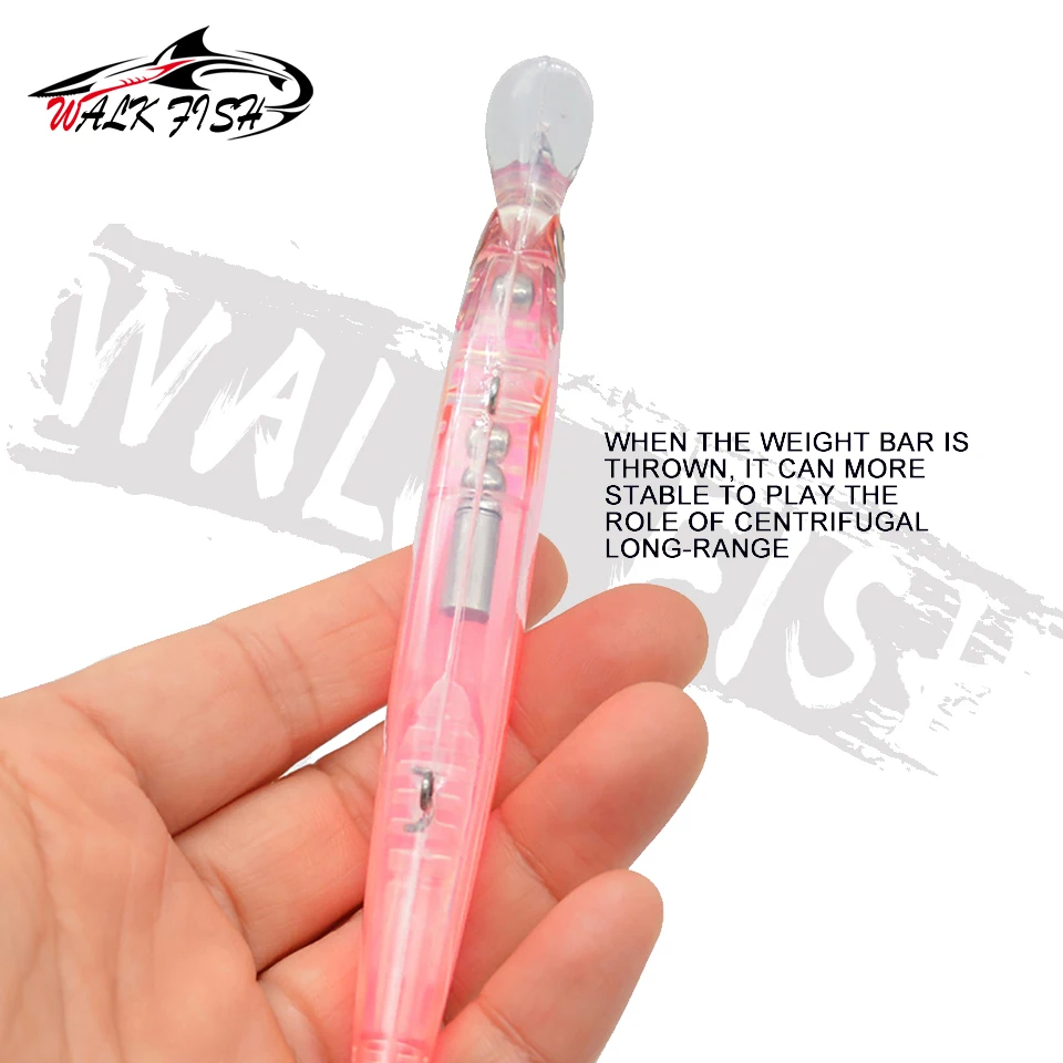 WALK FISH-Señuelos de Pesca Jerkbait Wobbler, cebos duros de 130mm y 18g, pececillos de varios colores para anzuelo de pesca profesional, 1 unidad - imagen 3